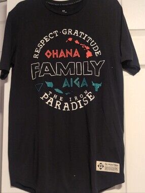 Under Armour Project Rock "Ohana Family" Iron Paradise Graphic T-Shirt